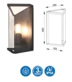 APLIQUE GRIS OSCURO, ALUMINIO CRISTAL €62,80Precio