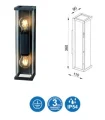 APLIQUE GRIS OSCURO, ALUMINIO CRISTAL €62,80Precio