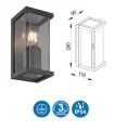 APLIQUE GRIS OSCURO, ALUMINIO CRISTAL €62,80Precio
