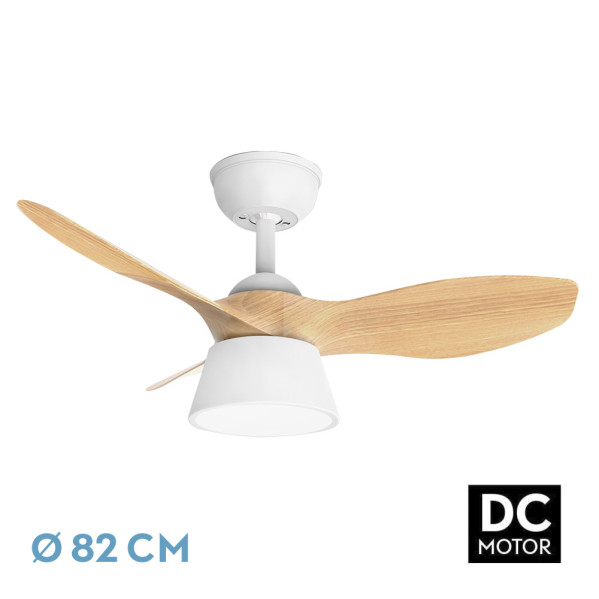 VENTILADOR DC CUBICO 36W BLANCO HAYA 3 ASPAS