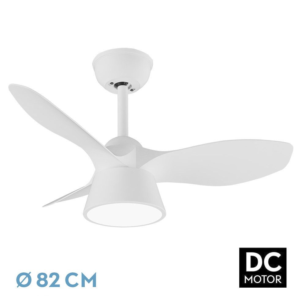 VENTILADOR DC CUBICO 36W BLANCO 3 ASPAS