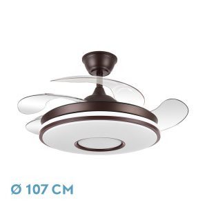 Ventilador Dc Dani 107CM MARRON