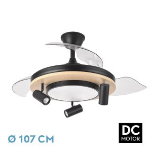 Ventilador Dc Gladiator negro haya