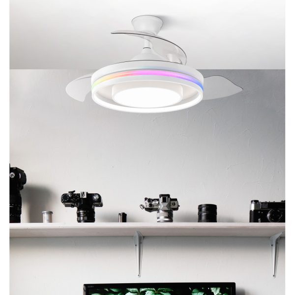 Ventilador Dc Pitufo RGB 107CM