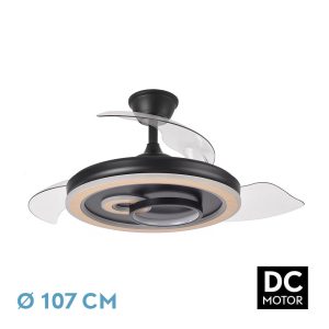 Ventilador Dc Sultan 107CM NEGRO HAYA